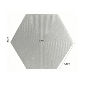 PISO CERAL HEXAGONAL SOFT GREY